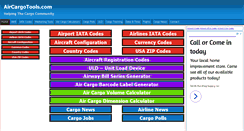 Desktop Screenshot of aircargotools.com
